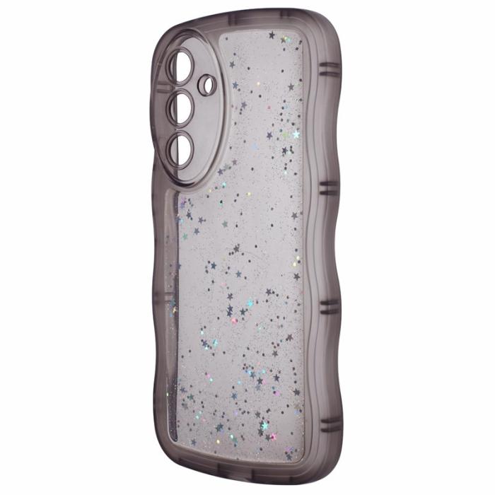 OEM - JTW Samsung Galaxy A35 5G Skal TPU Wavy Edge Stöttålig - Transparent Svart