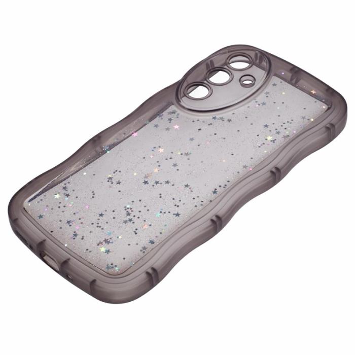 OEM - JTW Samsung Galaxy A35 5G Skal TPU Wavy Edge Stöttålig - Transparent Svart