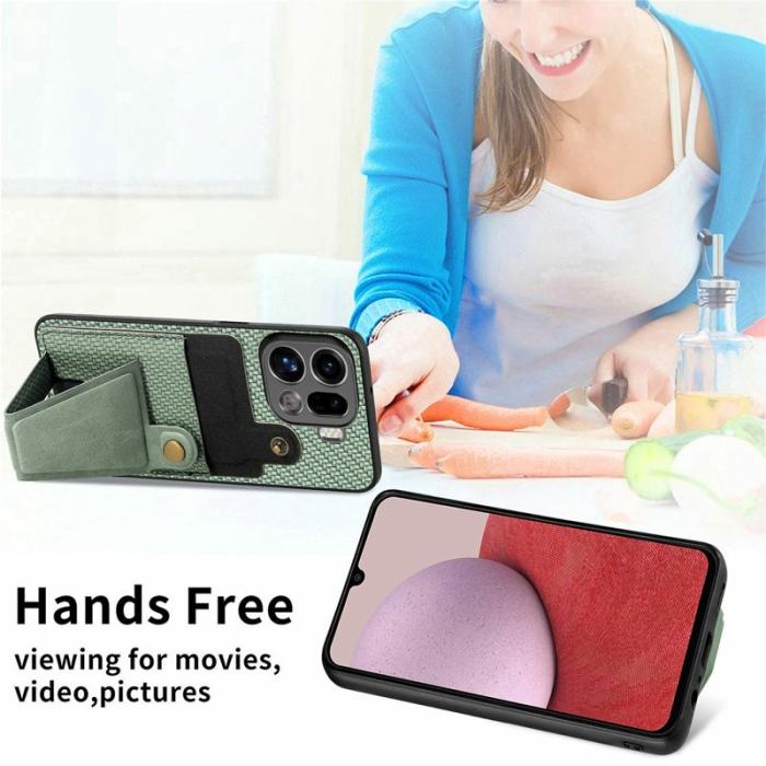 OEM - K-Shaped Oppo Find X9 Pro 5G Fodral Äkta Läder - Gul