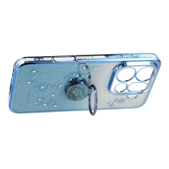 KADEM - KADEM Mobilskal till Oppo Find X9 Pro 5G TPU Blommor Gradient - Blå