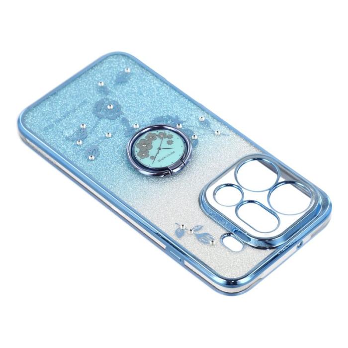 KADEM - KADEM Mobilskal till Oppo Find X9 Pro 5G TPU Blommor Gradient - Blå