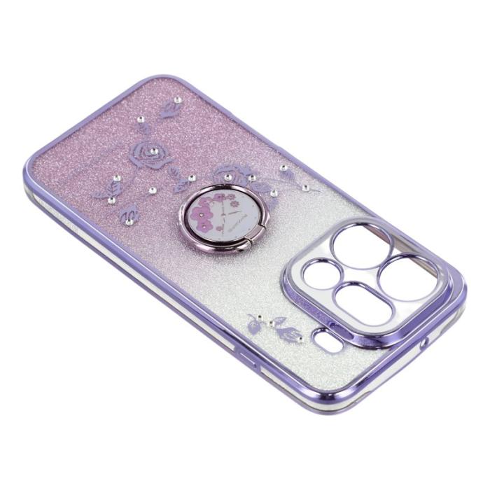 KADEM - KADEM Mobilskal till Oppo Find X9 Pro 5G TPU Blommor Gradient - Lila