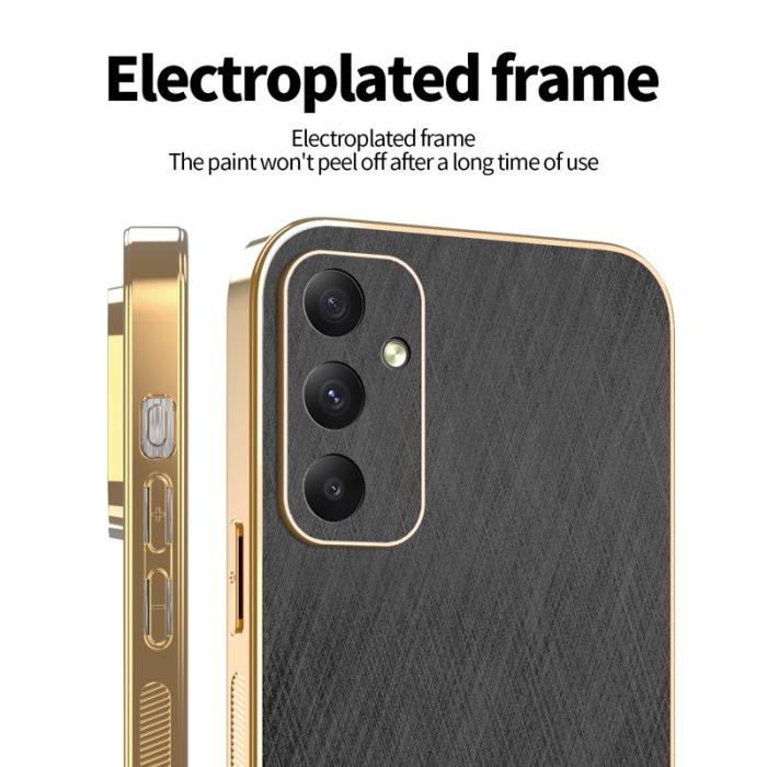 KADEM - KADEM Samsung Galaxy A35 5G Skal PU + TPU - Svart