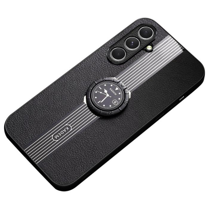 KADEM - KADEM Samsung Galaxy A55 5G Skal Anti-drop Ring Kickstand - Svart