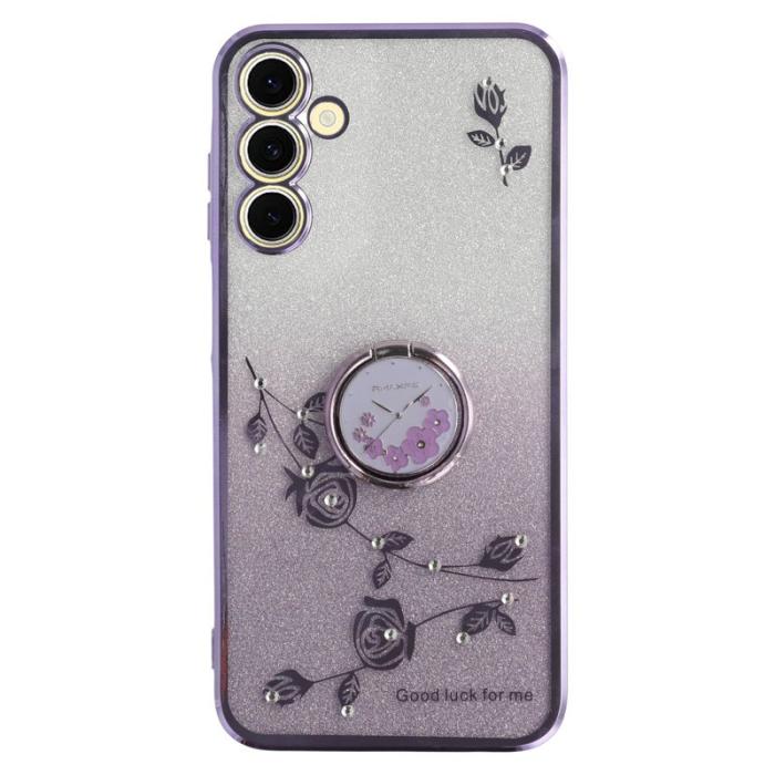 KADEM - KADEM Samsung Galaxy A55 5G Skal Glitter TPU Skydd - Lila