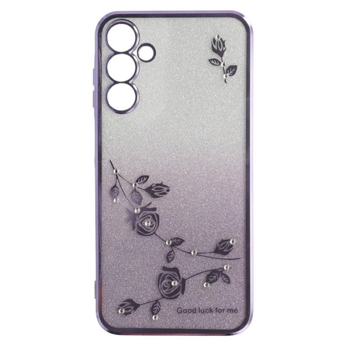 KADEM - KADEM Samsung Galaxy A55 5G Skal Glitter TPU Skydd - Lila