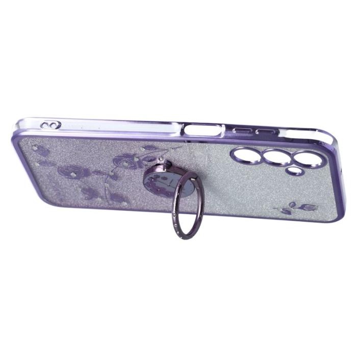 KADEM - KADEM Samsung Galaxy A55 5G Skal Glitter TPU Skydd - Lila