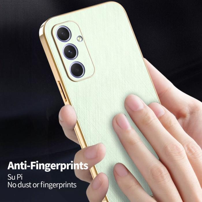 KADEM - KADEM Samsung Galaxy A55 5G Skal PU + TPU Electroplating - Grön