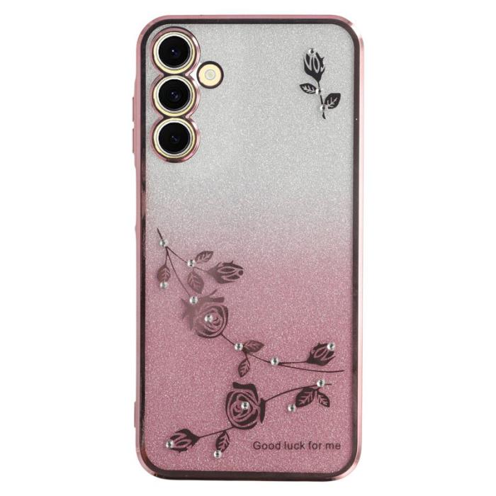 KADEM - KADEM Samsung Galaxy A55 5G Skal TPU Gradient Färg - Roséguld