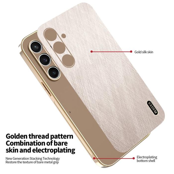 KADEM - KADEM Samsung Galaxy S26 / S26 Pro Skal PU + TPU - Guld