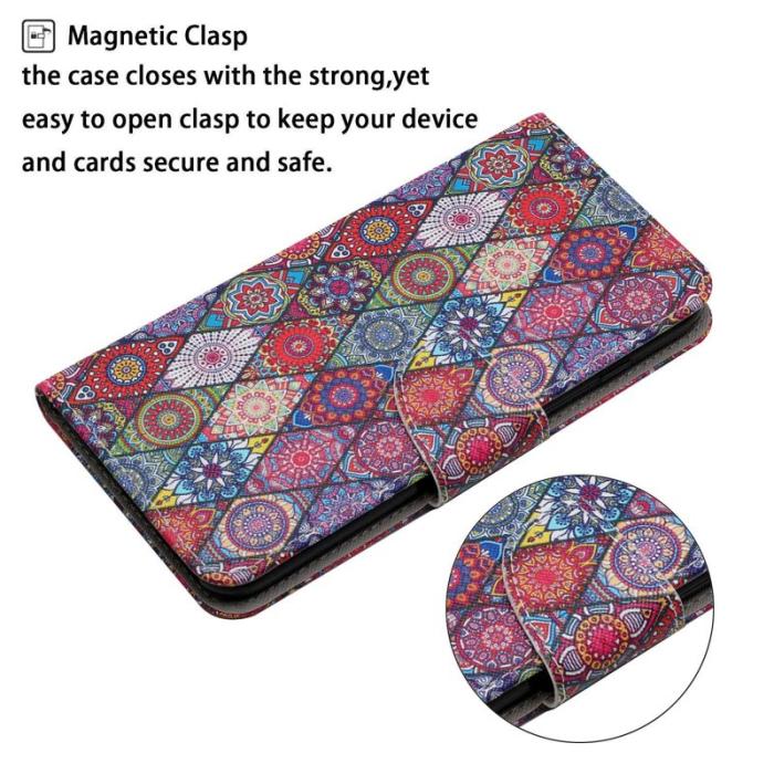 OEM - Kaleidoscope Samsung Galaxy A55 5G Plånboksfodral Konstläder - Mönster