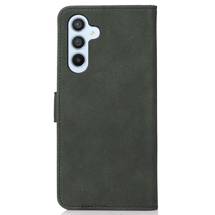 KHAZNEH - KHAZNEH Samsung Galaxy A35 5G Fodral TPU+PU Läder Ställ - Grön