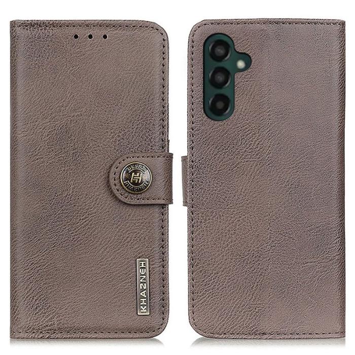 KHAZNEH - KHAZNEH Samsung Galaxy A55 5G Plånboksfodral Konstläder - Khaki