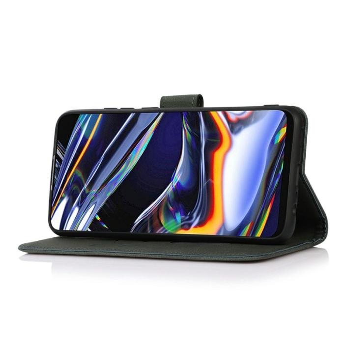 KHAZNEH - KHAZNEH Samsung Galaxy S26 Fodral Konstläder Ställ - Grön