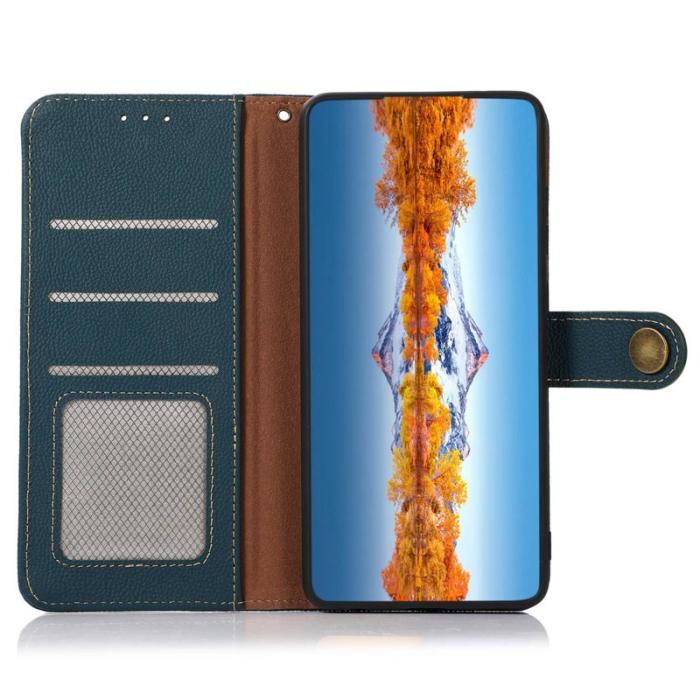 OEM - KHAZNEH Samsung Galaxy S26 Ultra Fodral Äkta Läder - Grön