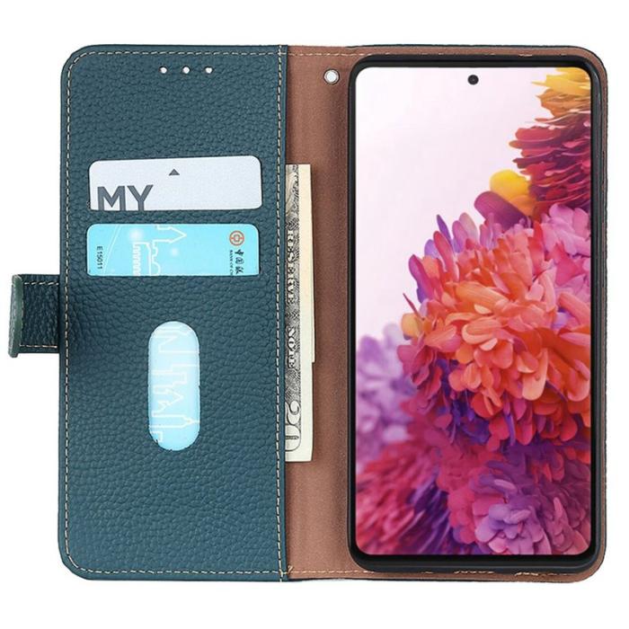 KHAZNEH - KHAZNEH Samsung Galaxy S26 Ultra Plånboksfodral Äkta Läder Flip - Grön