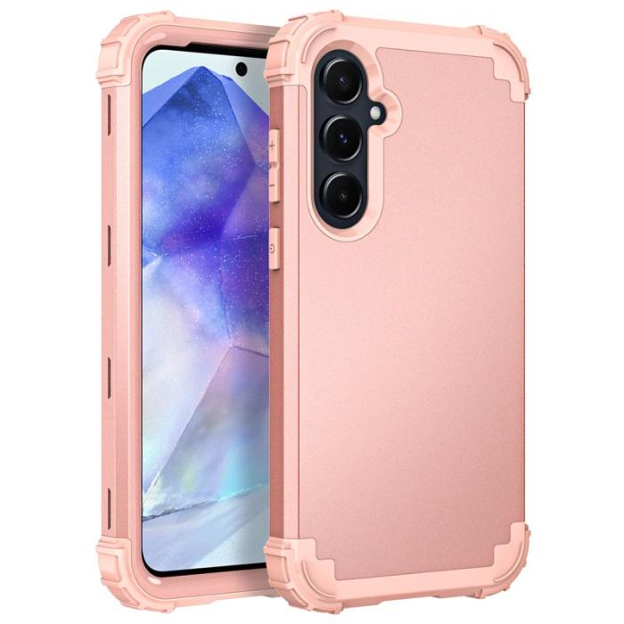 OEM - L-Style Samsung Galaxy A55 5G Skal Anti-Scratch Plast - Roséguld