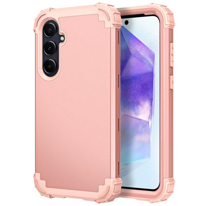 OEM - L-Style Samsung Galaxy A55 5G Skal Anti-Scratch Plast - Roséguld