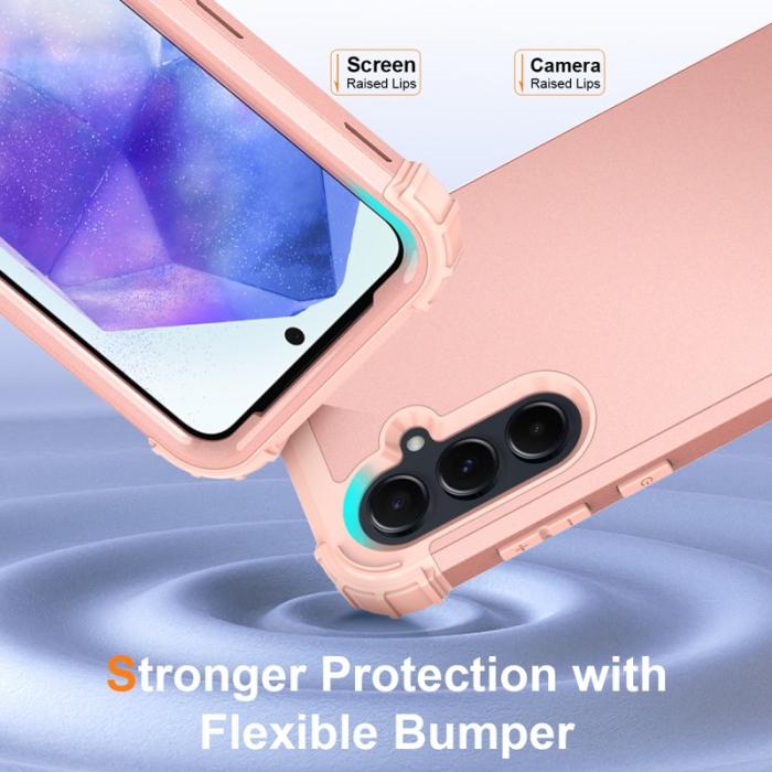 OEM - L-Style Samsung Galaxy A55 5G Skal Anti-Scratch Plast - Roséguld