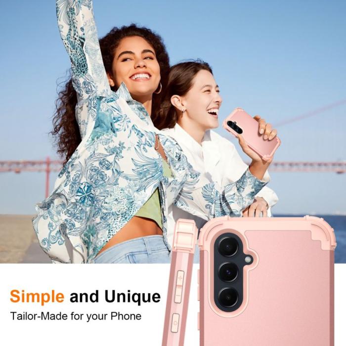 OEM - L-Style Samsung Galaxy A55 5G Skal Anti-Scratch Plast - Roséguld