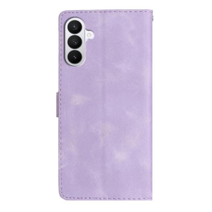 OEM - Läderfodral för Samsung Galaxy S26 Pro Blommönster - Lila