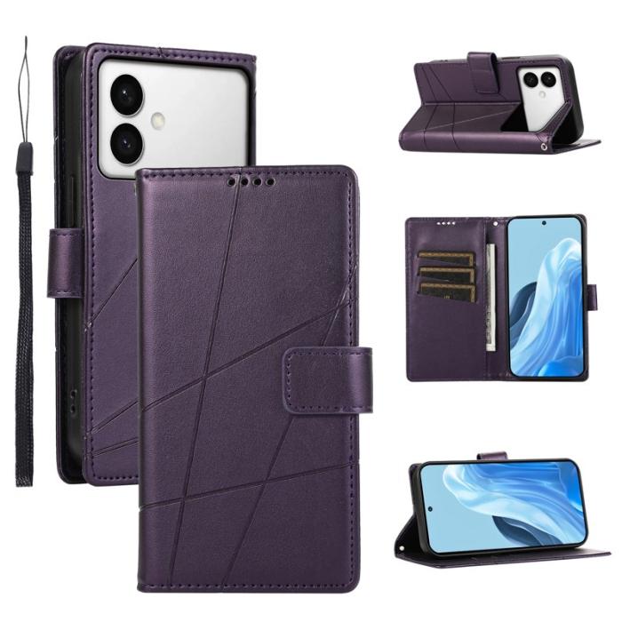 OEM - Line Samsung Galaxy S26 Edge Plånboksfodral Konstläder - Lila