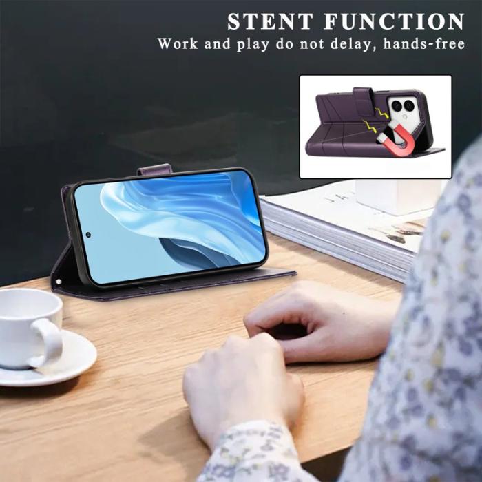 OEM - Line Samsung Galaxy S26 Edge Plånboksfodral Konstläder - Lila