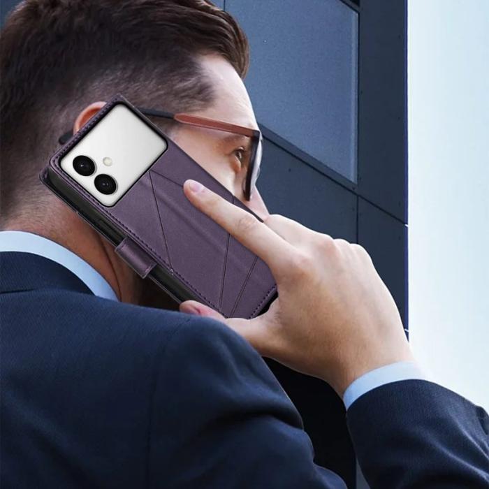 OEM - Line Samsung Galaxy S26 Edge Plånboksfodral Konstläder - Lila