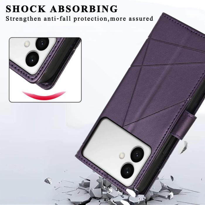 OEM - Line Samsung Galaxy S26 Edge Plånboksfodral Konstläder - Lila