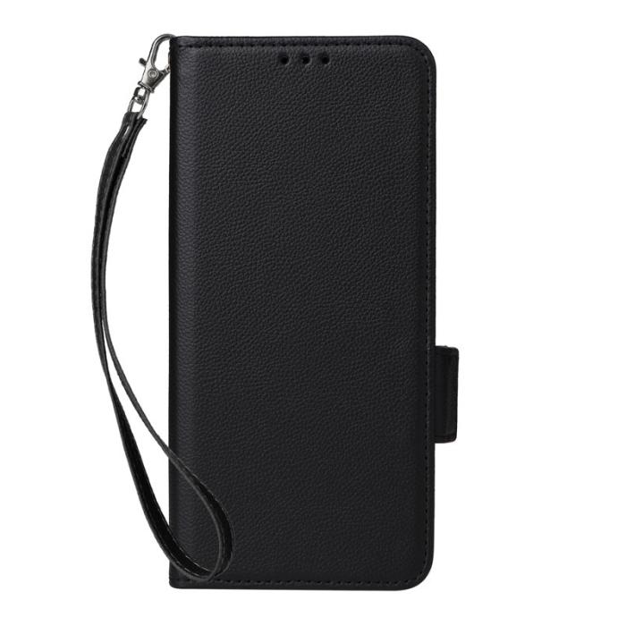 OEM - Litchi Oppo Find X9 Pro 5G Fodral Äkta Läder - Svart