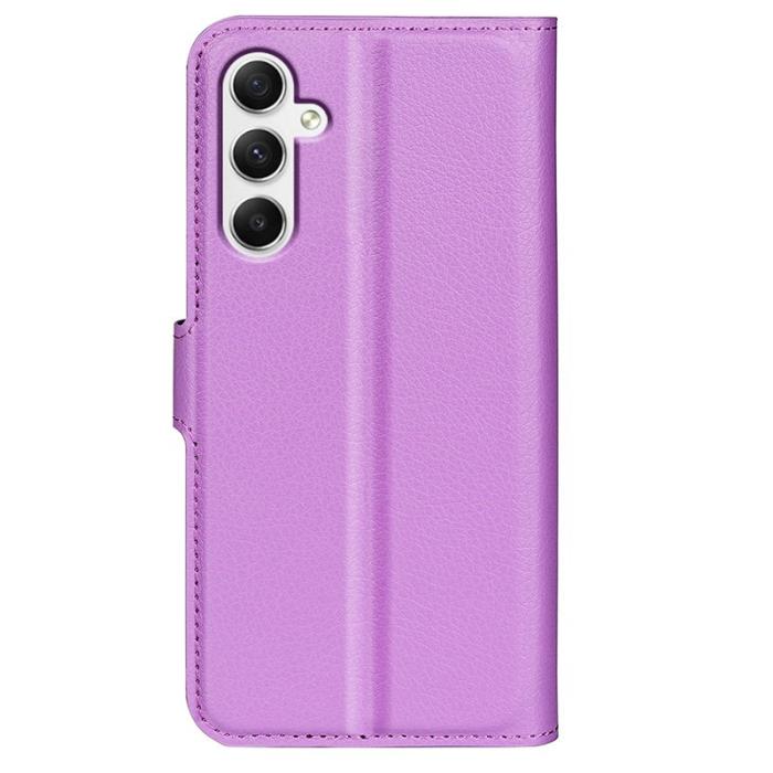 OEM - Litchi Samsung Galaxy A35 5G Fodral PU Läder - Lila