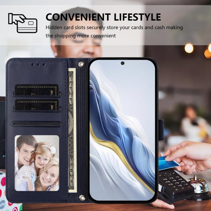 OEM - Love Cat Samsung Galaxy A37 Plånboksfodral Konstläder - Blå