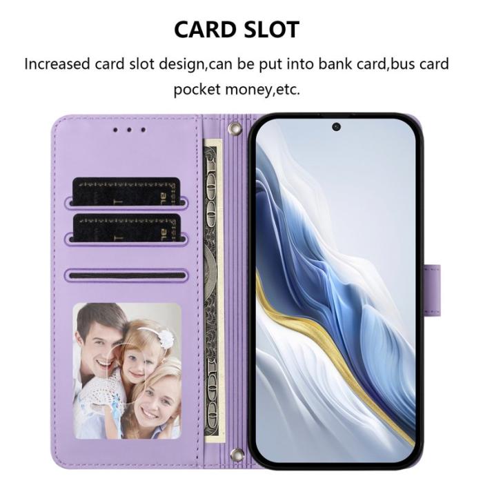 OEM - Love Cat Samsung Galaxy A37 Plånboksfodral Konstläder - Lila