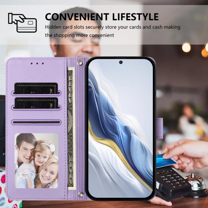 OEM - Love Cat Samsung Galaxy A37 Plånboksfodral Konstläder - Lila