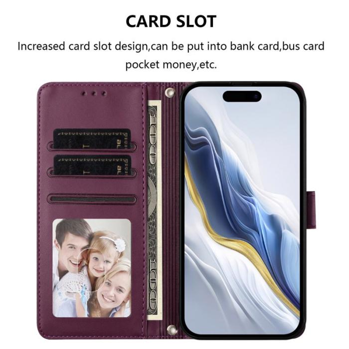 OEM - Love Cat Samsung Galaxy A55 5G Plånboksfodral Konstläder - Lila