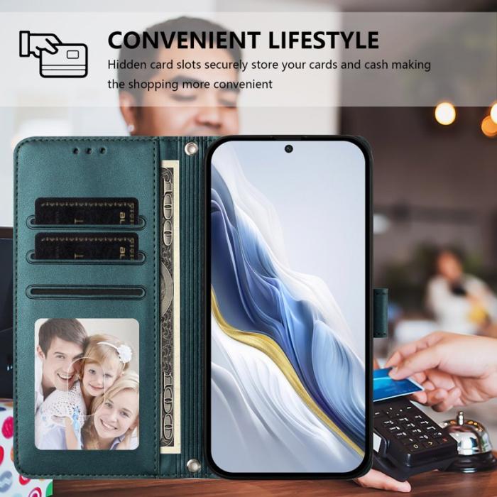 OEM - Love Cat Samsung Galaxy A57 Plånboksfodral Konstläder - Grön