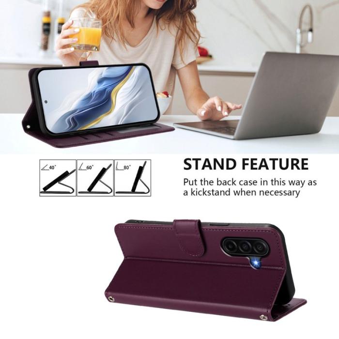 OEM - Love Cat Samsung Galaxy A57 Plånboksfodral Konstläder - Lila