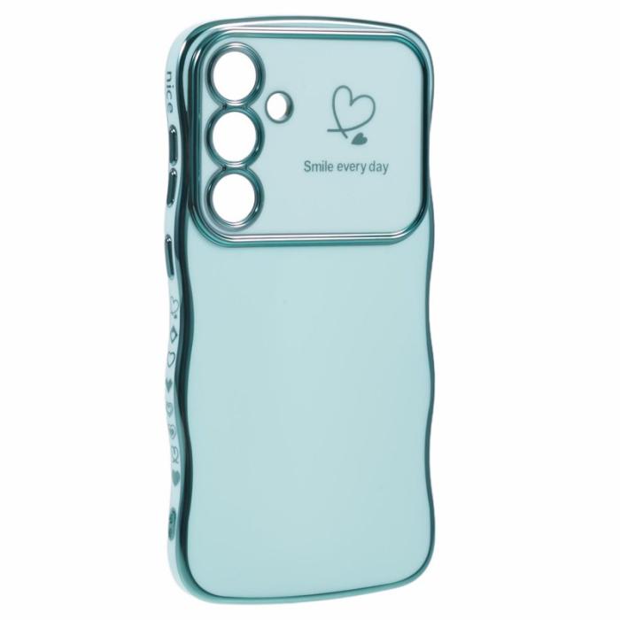 OEM - Love Hearts Mobilskal till Samsung Galaxy A55 5G TPU - Grön