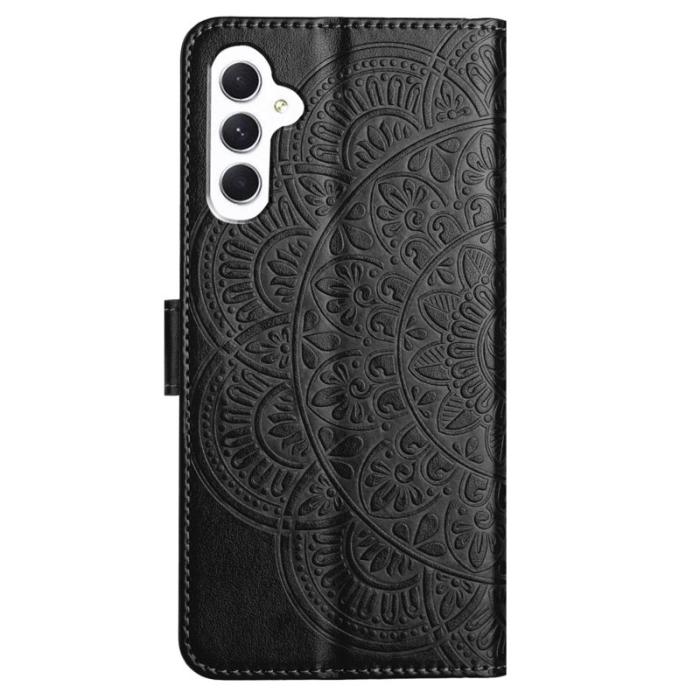 OEM - Mandala Samsung Galaxy A55 5G Plånboksfodral Konstläder Flip - Svart