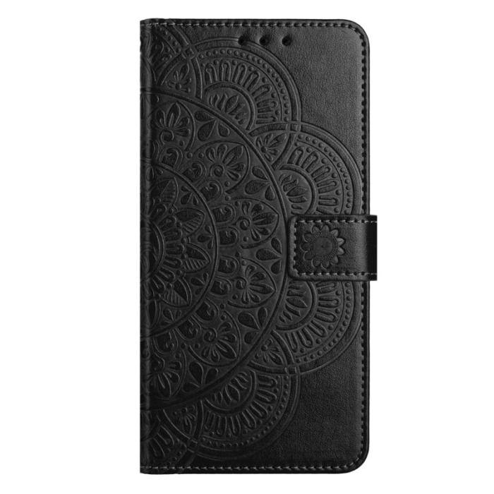 OEM - Mandala Samsung Galaxy A55 5G Plånboksfodral Konstläder Flip - Svart