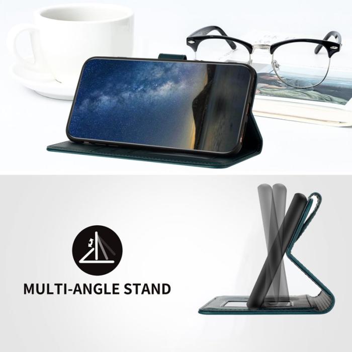 OEM - Mandala Samsung Galaxy S26 Ultra Fodral Äkta Läder - Svartgrön