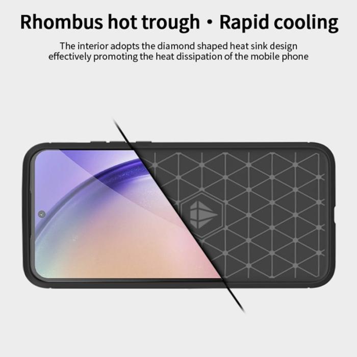 Mofi - MOFI Samsung Galaxy A55 5G Skal TPU JK Series - Röd
