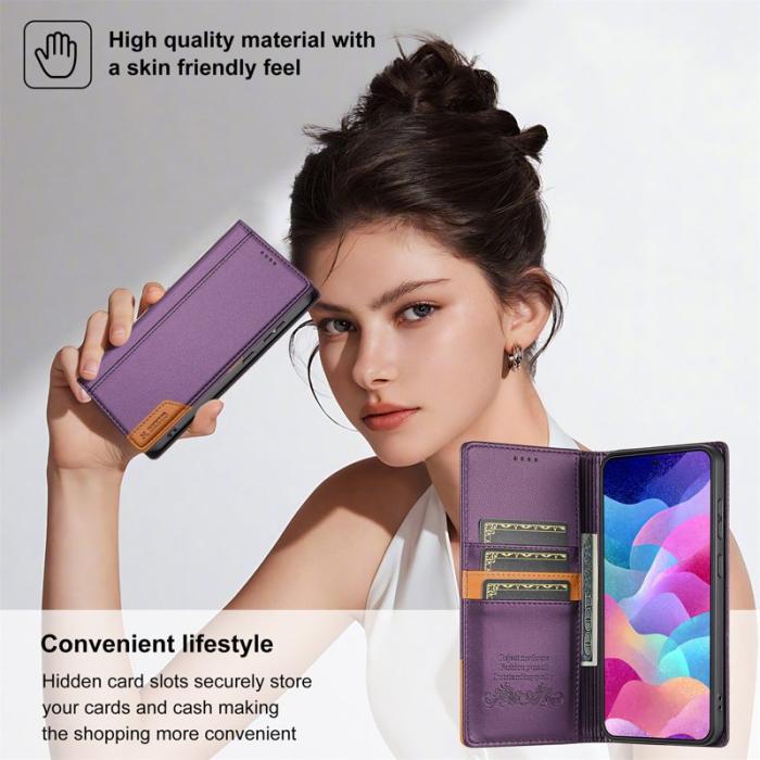 N.BEKUS - N.BEKUS P3 för Samsung Galaxy S26 Fodral RFID Skydd - Lila