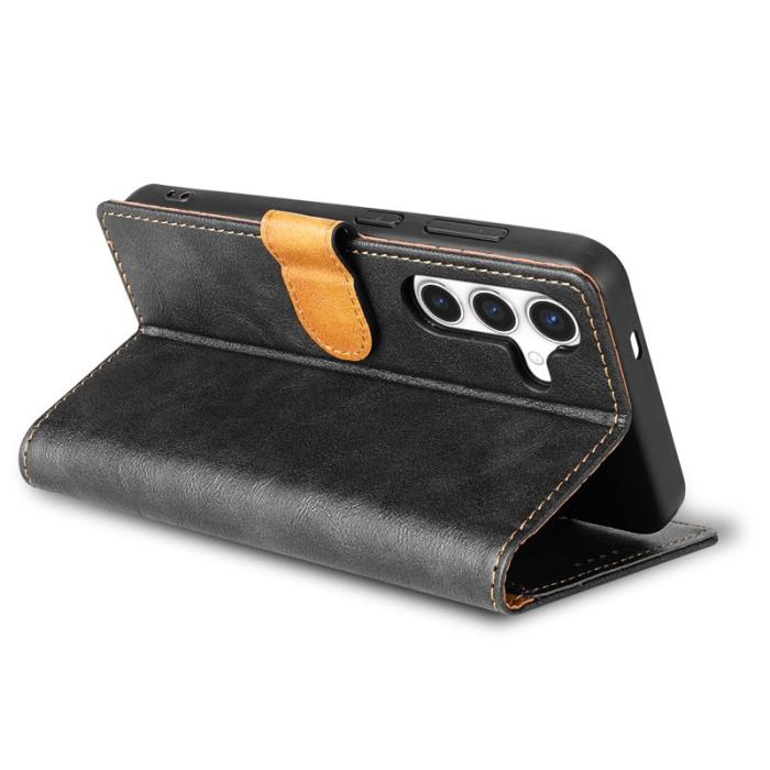 N.BEKUS - N.BEKUS Samsung Galaxy S26+ Plånboksfodral Konstläder - Svart