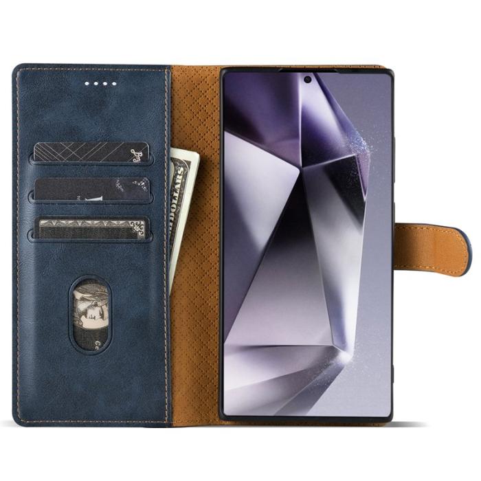 OEM - N.BEKUS Samsung Galaxy S26 Ultra Fodral Konstläder - Blå