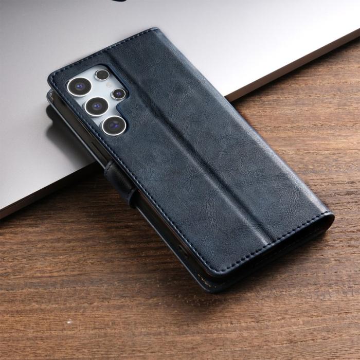 OEM - N.BEKUS Samsung Galaxy S26 Ultra Fodral Konstläder - Blå