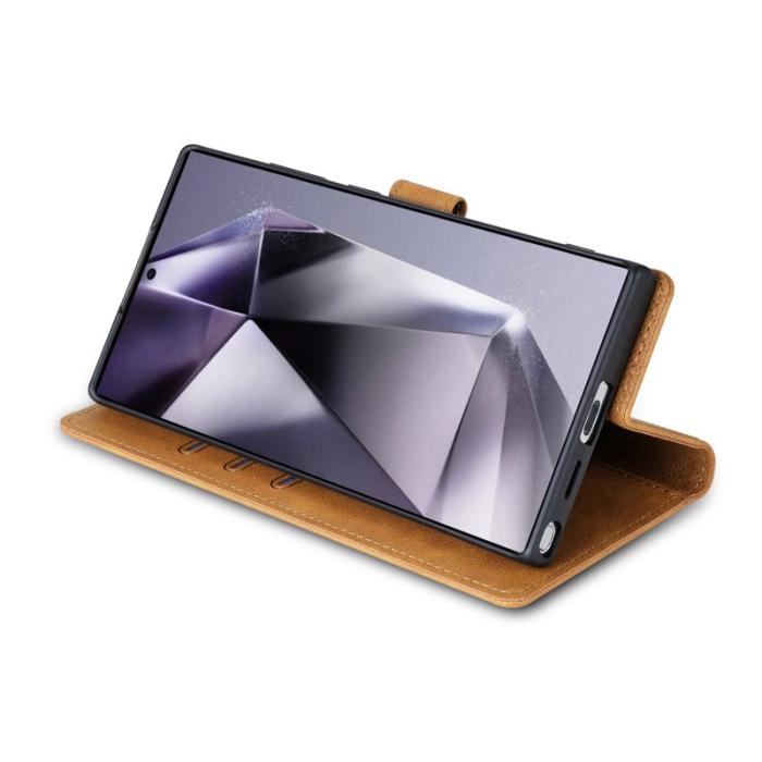 OEM - N.BEKUS Samsung Galaxy S26 Ultra Fodral Konstläder - Brun