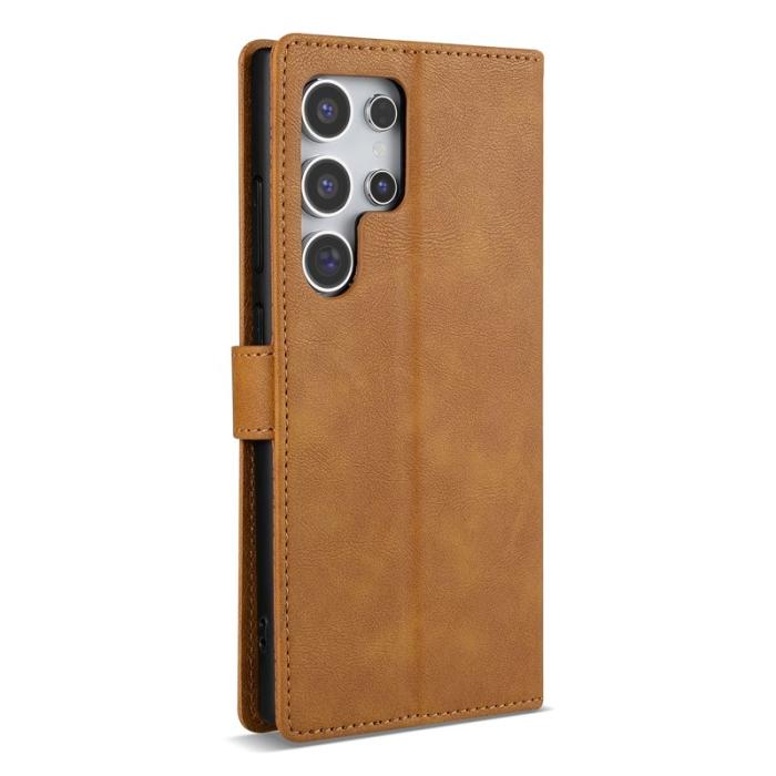 OEM - N.BEKUS Samsung Galaxy S26 Ultra Fodral Konstläder - Brun