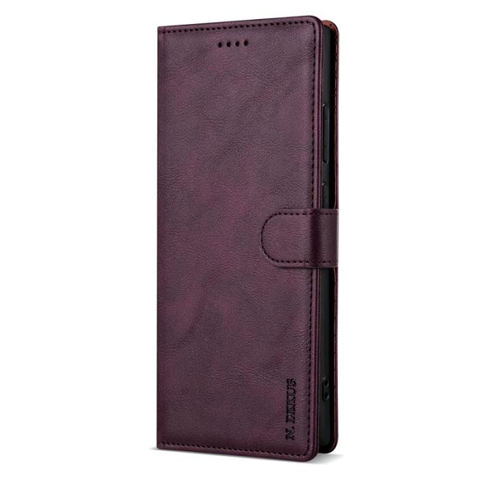 OEM - N.BEKUS Samsung Galaxy S26 Ultra Fodral Konstläder - Vinröd