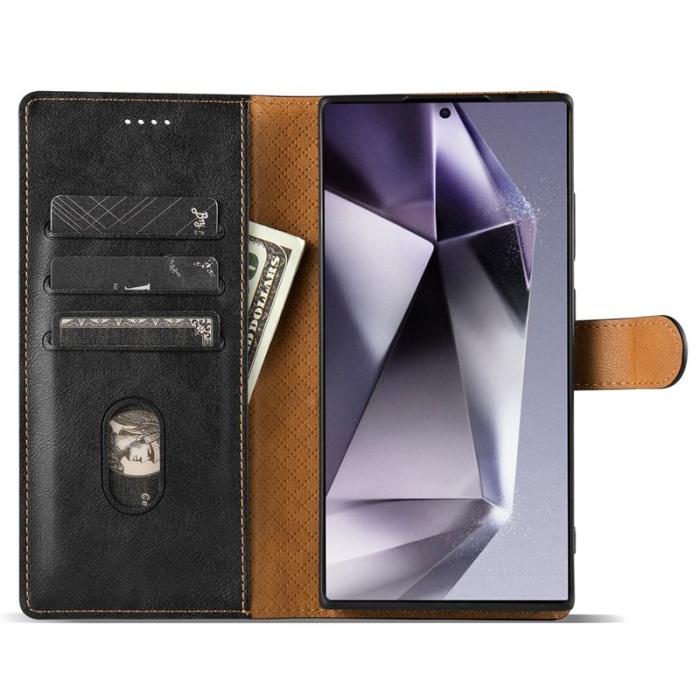 OEM - N.BEKUS Samsung Galaxy S26 Ultra Fodral PU Läder - Svart